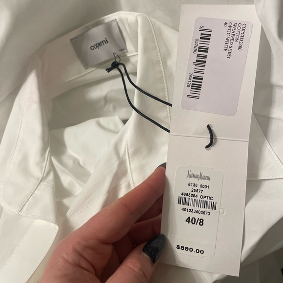 Coperni Knot Front Faux Wrap Shirt - Picture 7 of 7